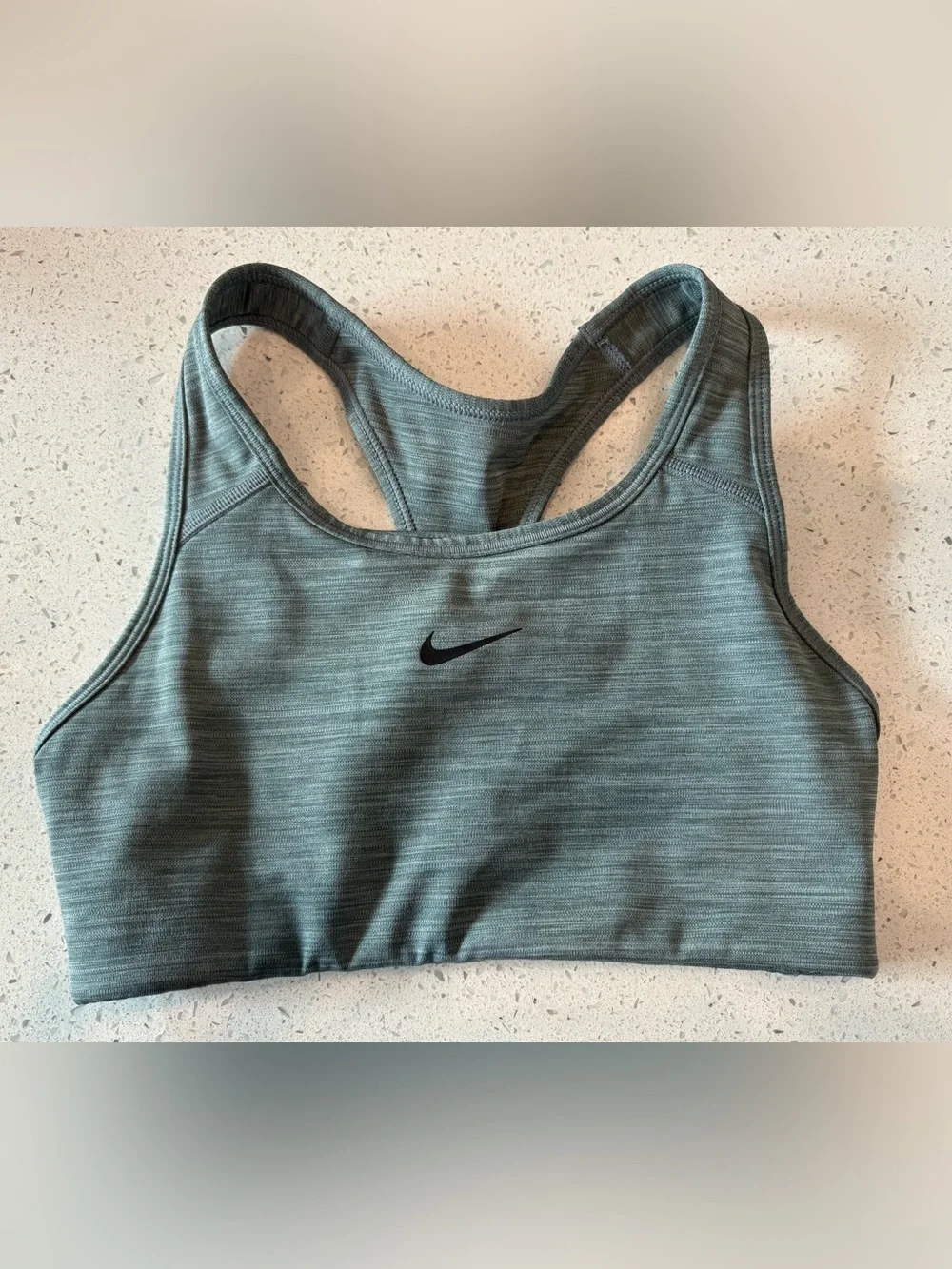 Nike Heathered Gray Racerback Sports Bra